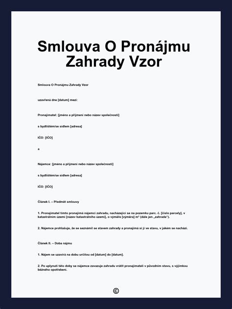 ilustrační obrázek znázorňující smlouvu o pronájmu nemovitosti