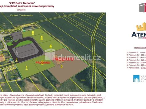 vizualizace rozdělení velkého pozemku na menší stavební parcely
