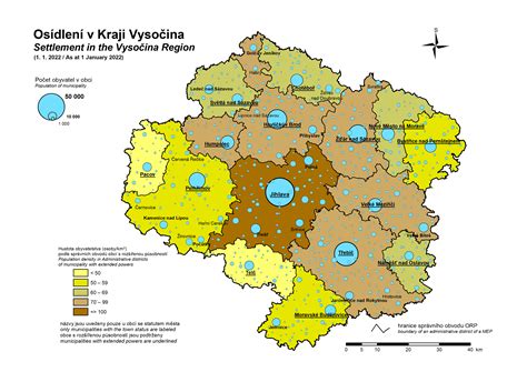 tabulka s nabídkami pozemků v oblasti Vysočina s jejich klíčovými parametry