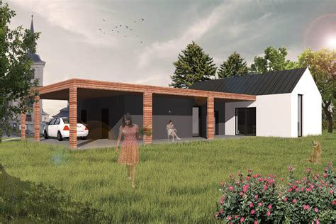 Vizualizace modernizovaného obecního úřadu s novými kancelářemi.