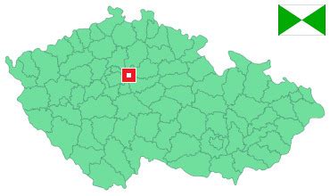 mapa obce Jirny s vyznačením lokality