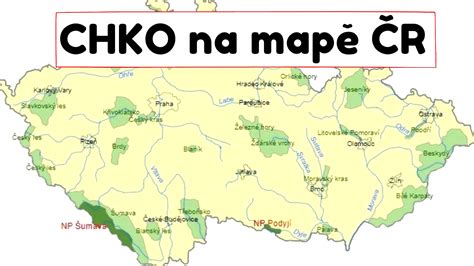 mapa oblasti Třísova s vyznačením CHKO Blanský les