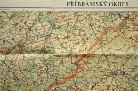 mapa okresu Příbram