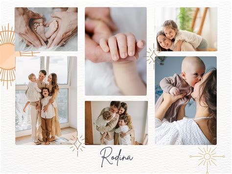 koláž fotografií různých typů rodinných domů v Libotově