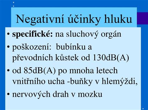 Ilustrace ukazující vliv hluku na lidské zdraví