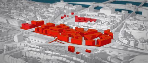 3D model urbanistické zástavby