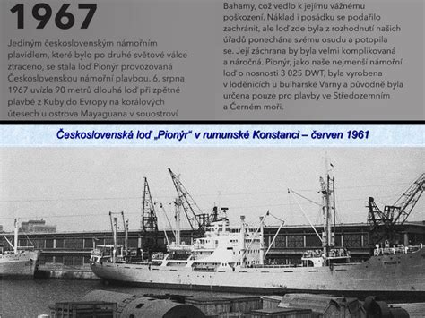 Československá loď Pionýr v rumunské Konstanci, červen 1961