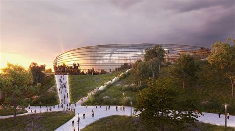 Vizualizace vítězného návrhu nového stadionu na Bazalech