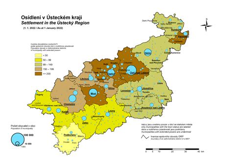Mapa zobrazující polohu lomu Barbora v Ústeckém kraji.