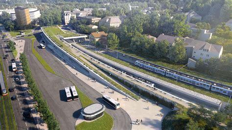 Vizualizace nového napojení komunikace na most