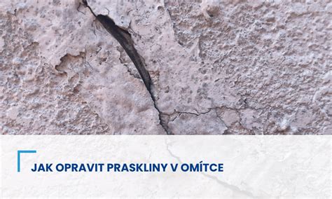 Detail opravy praskliny v omítce
