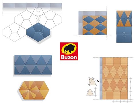 Rozmanité tvary a barvy zámkové dlažby pro různé designové možnosti.