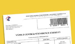 ilustrační obrázek znázorňující logo Centrální evidence exekucí ČR
