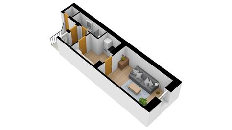 schéma bytu 2+1 po rekonstrukci