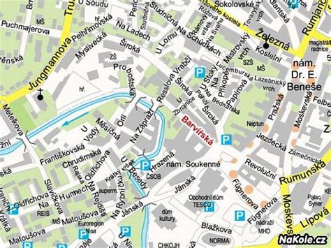 mapa s vyznačením ulice Dr. Martínka v Ostravě-Hrabůvce