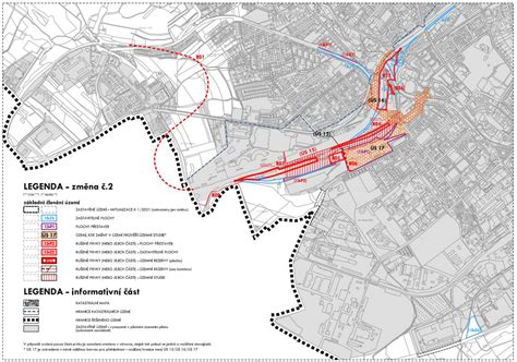mapa s vyznačenými plochami pro průmyslové a skladové zóny dle územního plánu