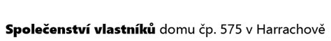 Logo Společenství vlastníků domu Bermanova 1007
