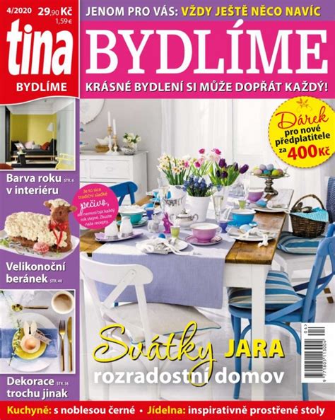 obálka časopisu Tina Bydlíme s motivem podzimního bydlení