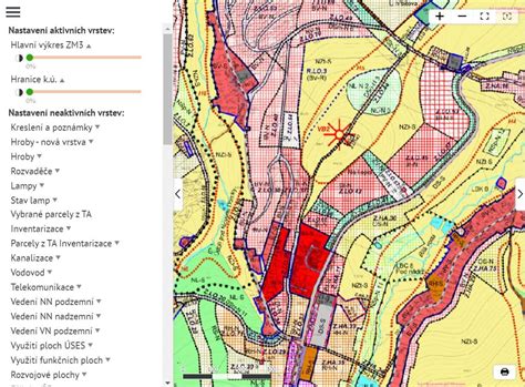 Mapa obce Javorek s vyznačením území dotčeného územním plánem.