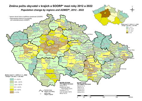 Mapa správního obvodu obce s rozšířenou působností Cheb s vyznačenými obcemi