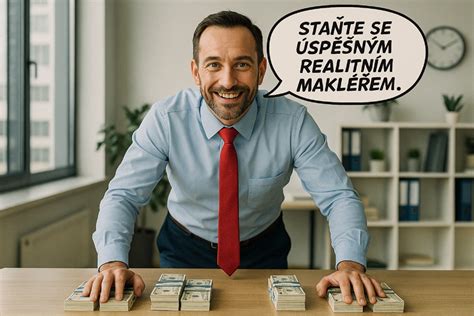 Ilustrace znázorňující spokojené klienty s realitním makléřem