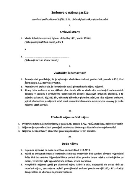 příklad atraktivního inzerátu na prodej garáže