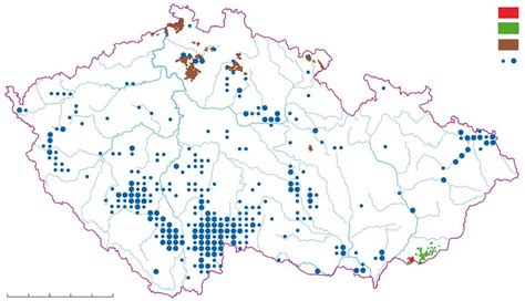 historická mapa rybníků