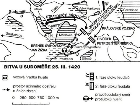 mapa lokace bitvy u Sudoměře