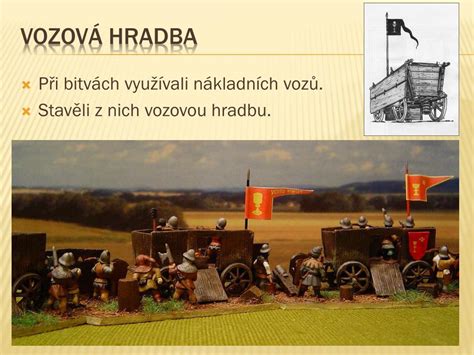 ilustrace husitské vozové hradby