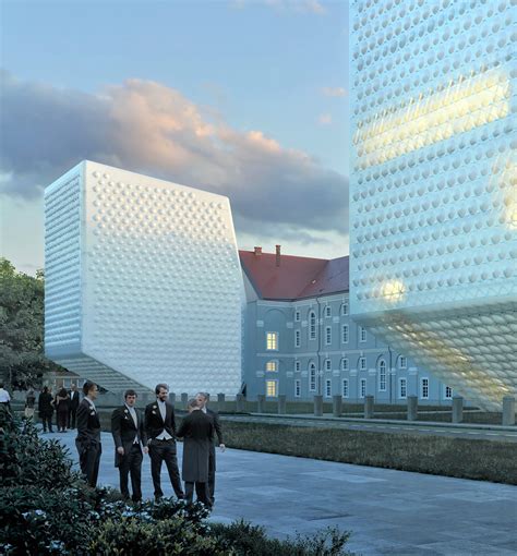 Vizualizace rekonstrukce hlavní budovy a moderní přístavby pro odlehčovací centrum.