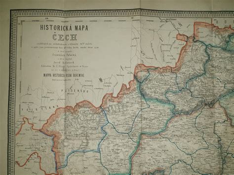historická mapa oblasti s vyznačením původních panství