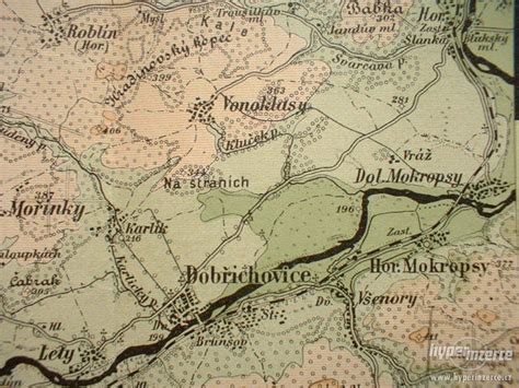 mapa Moravského Berouna s vyznačením lokality