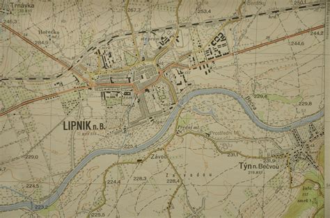 mapa Lipníku nad Bečvou s vyznačenými lokalitami prodeje stavebních pozemků