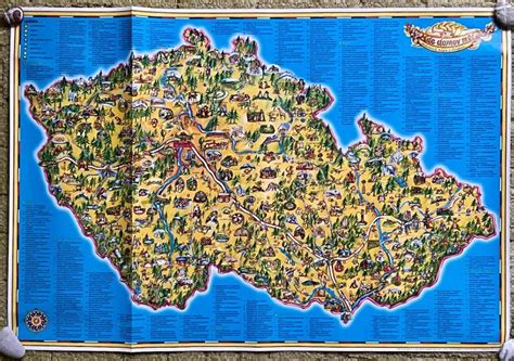 mapa Jeseníků s vyznačenými turistickými oblastmi