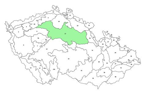 mapa oblasti Oderských vrchů s vyznačením Klokočůvku