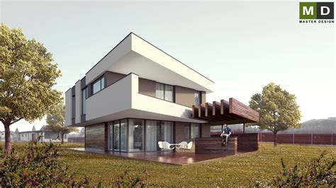 moderní horský dům s terasou a výhledem