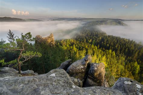 Malebná krajina obce Provodov s loukami a lesy