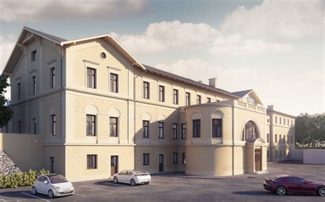 Vizualizace historické budovy v Dačicích