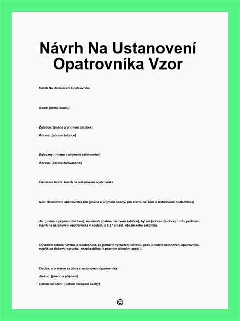 Schéma znázorňující postup od absence výboru k ustanovení opatrovníka soudem