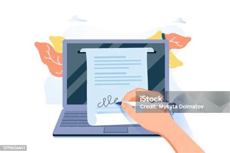 Ilustrace procesu podpisu dokumentu