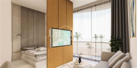 Ilustrace moderního apartmánu s výhledem na moře na Lanzarote