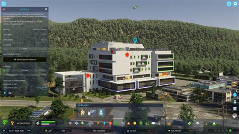 Policejní stanice, hasičská zbrojnice a nemocnice v Cities: Skylines