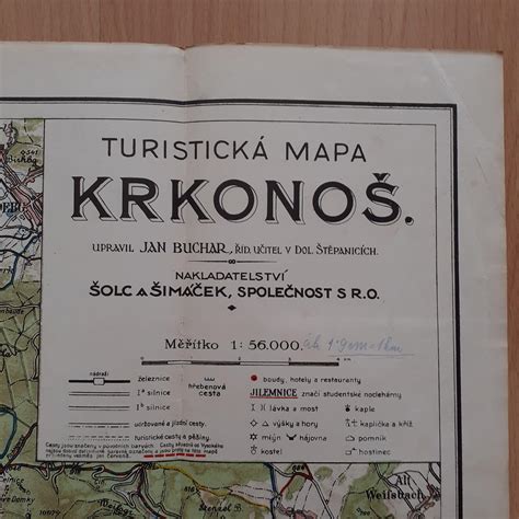 mapa Krkonoš s vyznačenými středisky