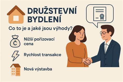 Ilustrační schéma znázorňující princip zástavy jiné nemovitosti pro financování družstevního bytu