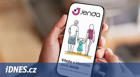 Ilustrační obrázek: Ikona aplikace Jenda na displeji telefonu.