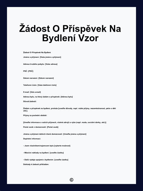 Ilustrace: Dokumenty potřebné pro žádost o příspěvek na bydlení.