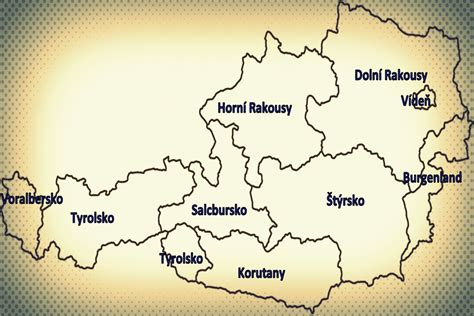 mapa s vyznačenými částmi Horní a Dolní skaly v Kamenné kolonii
