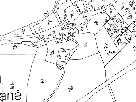 Mapa katastrální oblasti Staré Pavlovice s vyznačenou parcelou st. 440/1