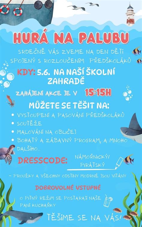 Ilustrace seznamu doporučených věcí na palubu