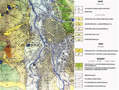 mapa geologických zajímavostí v okolí Klenovice